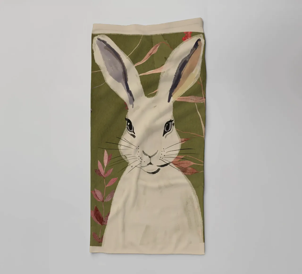 Rabbit 3 towel by ThingDesign