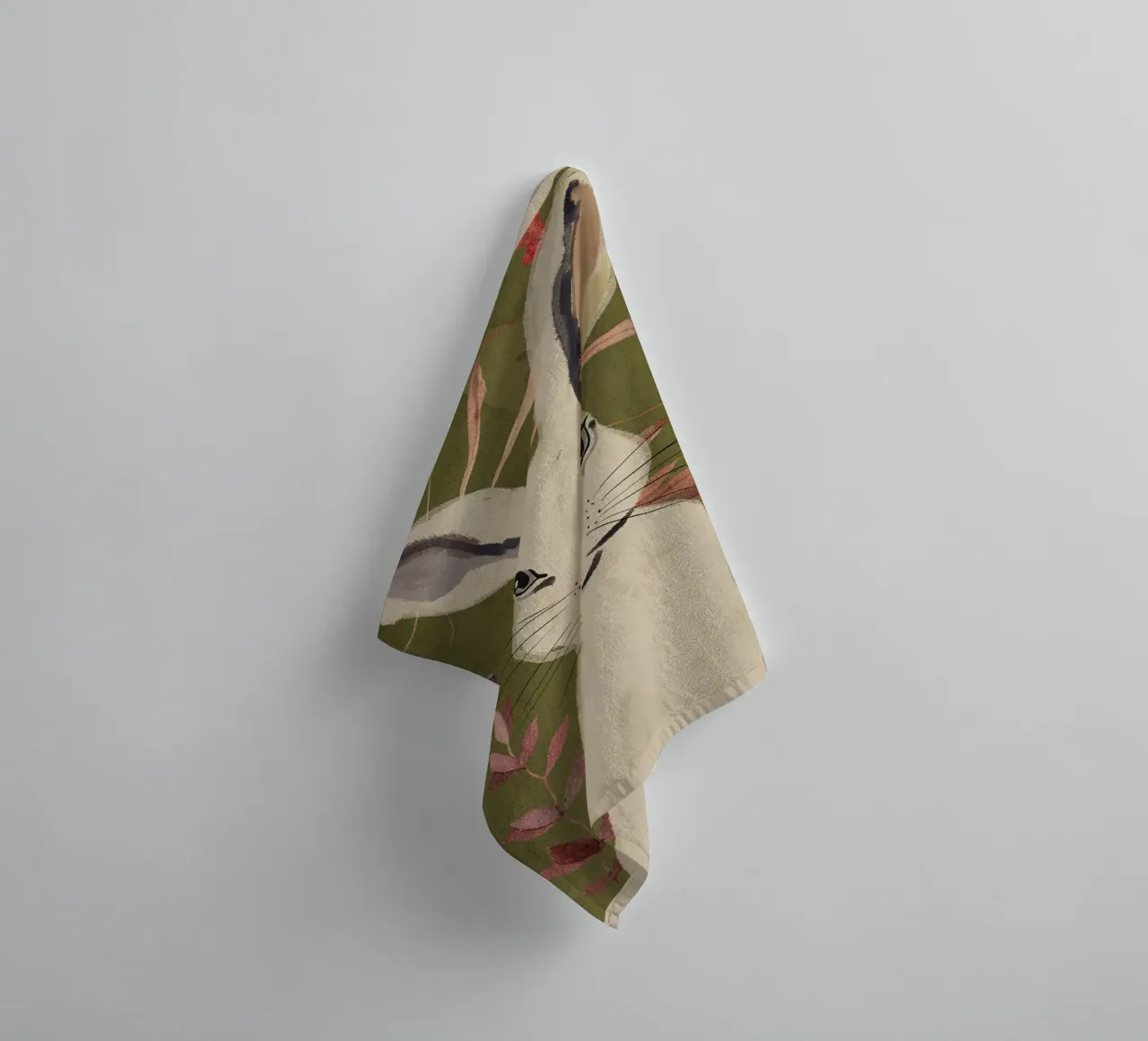 Rabbit 3 towel by ThingDesign