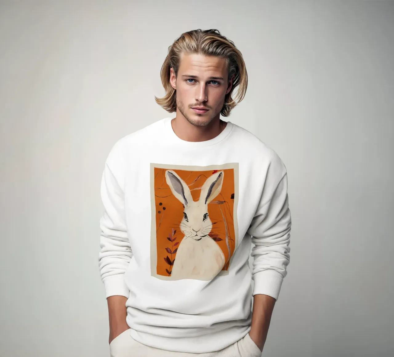 Coniglio 4 felpa da ThingDesign