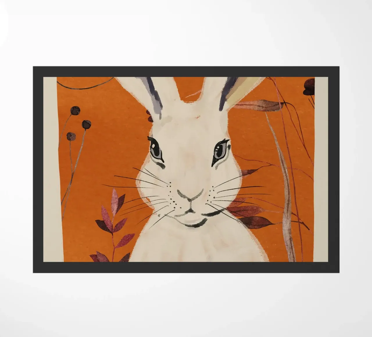 Rabbit 4 doormat by ThingDesign