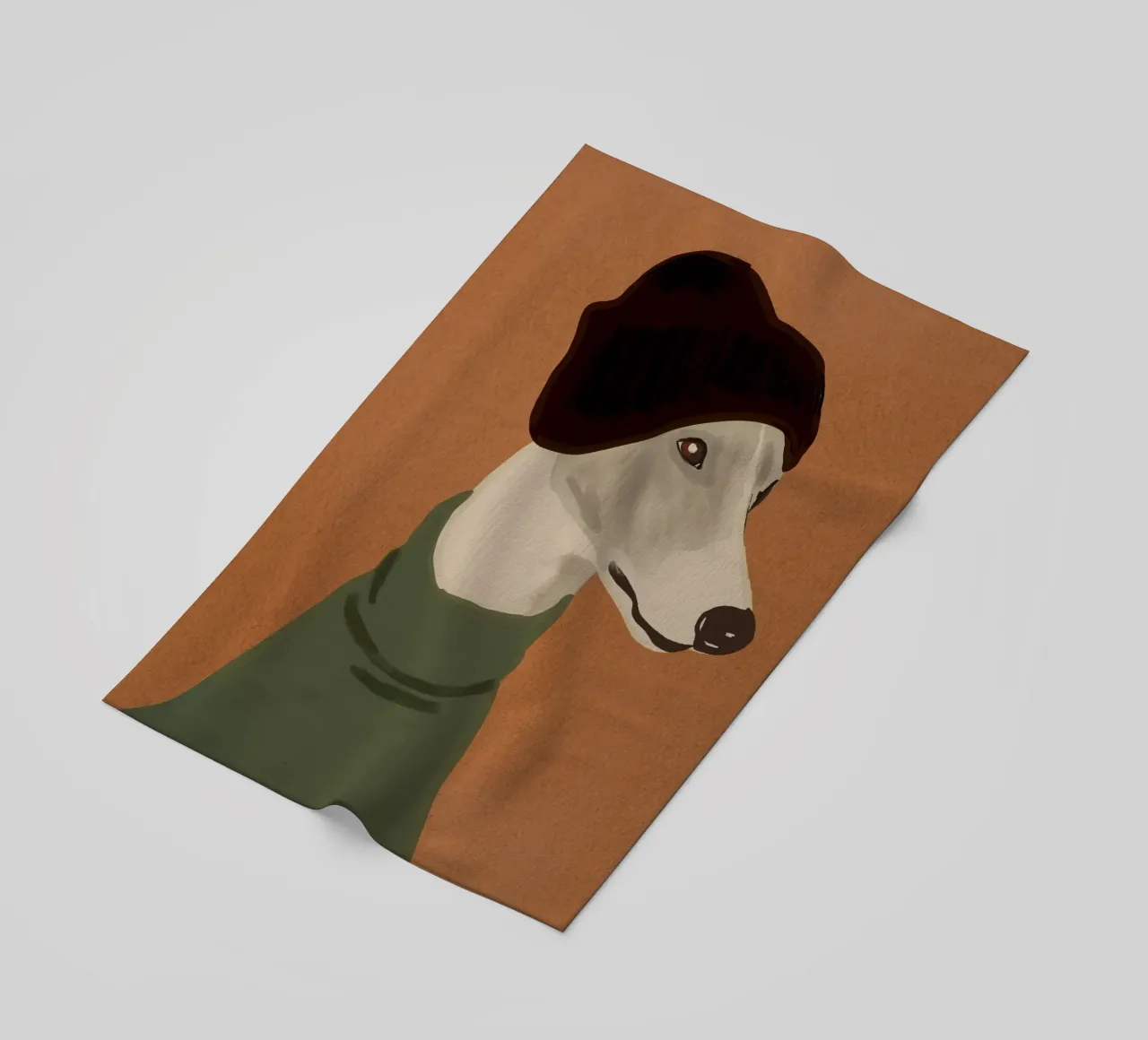 Ritratto di cane 5 telo mare da ThingDesign