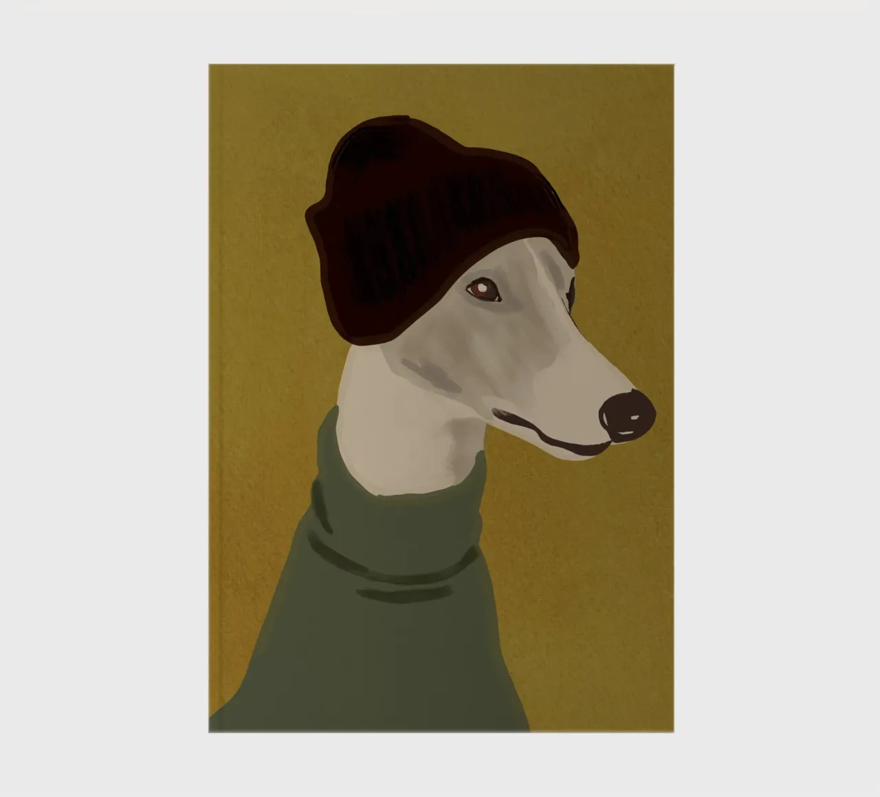 Dog Portrait 4 Notizbuch von ThingDesign