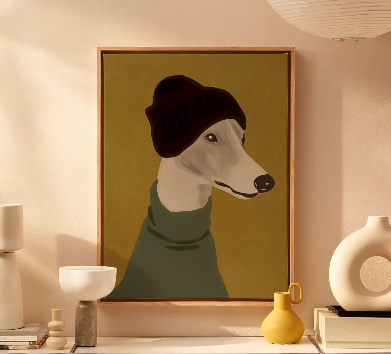 Dog Portrait 4 Leinwand von ThingDesign