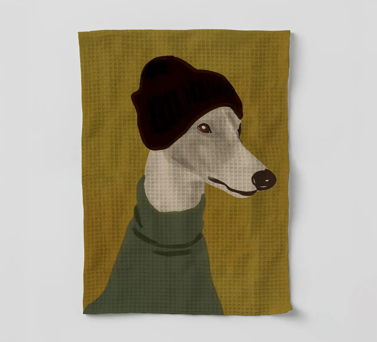 Ritratto di cane 4 canovaccio da cucina da ThingDesign