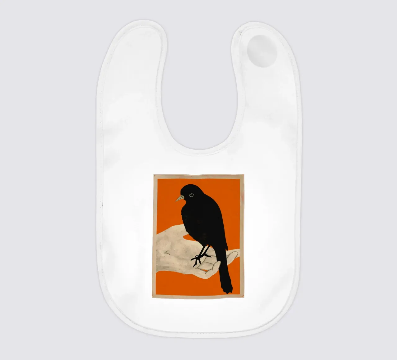 Uccello in mano 5 bavaglino da ThingDesign