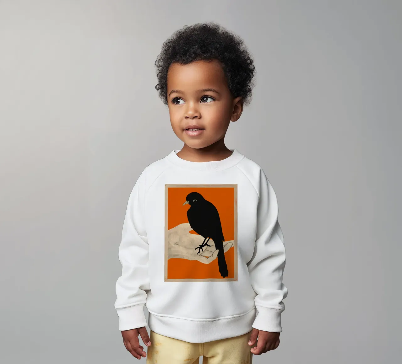 Uccello in mano 5 felpa neonato da ThingDesign