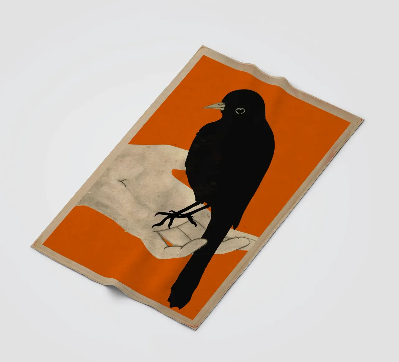 Uccello in mano 5 coperta in pile da ThingDesign