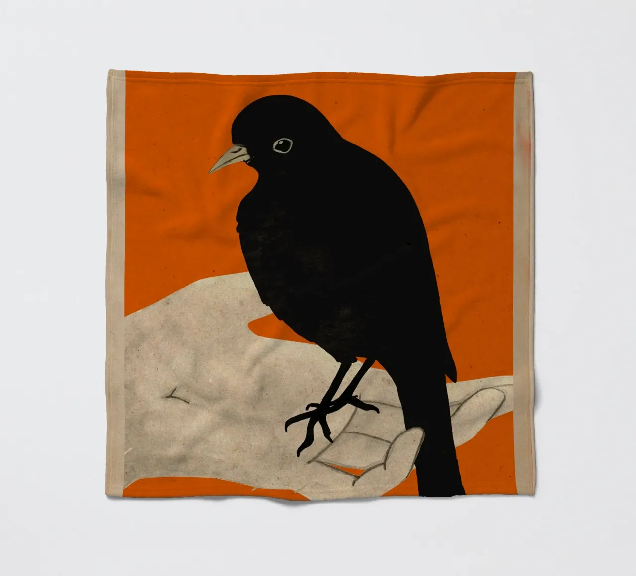 Uccello in mano 5 coperta in pile da ThingDesign