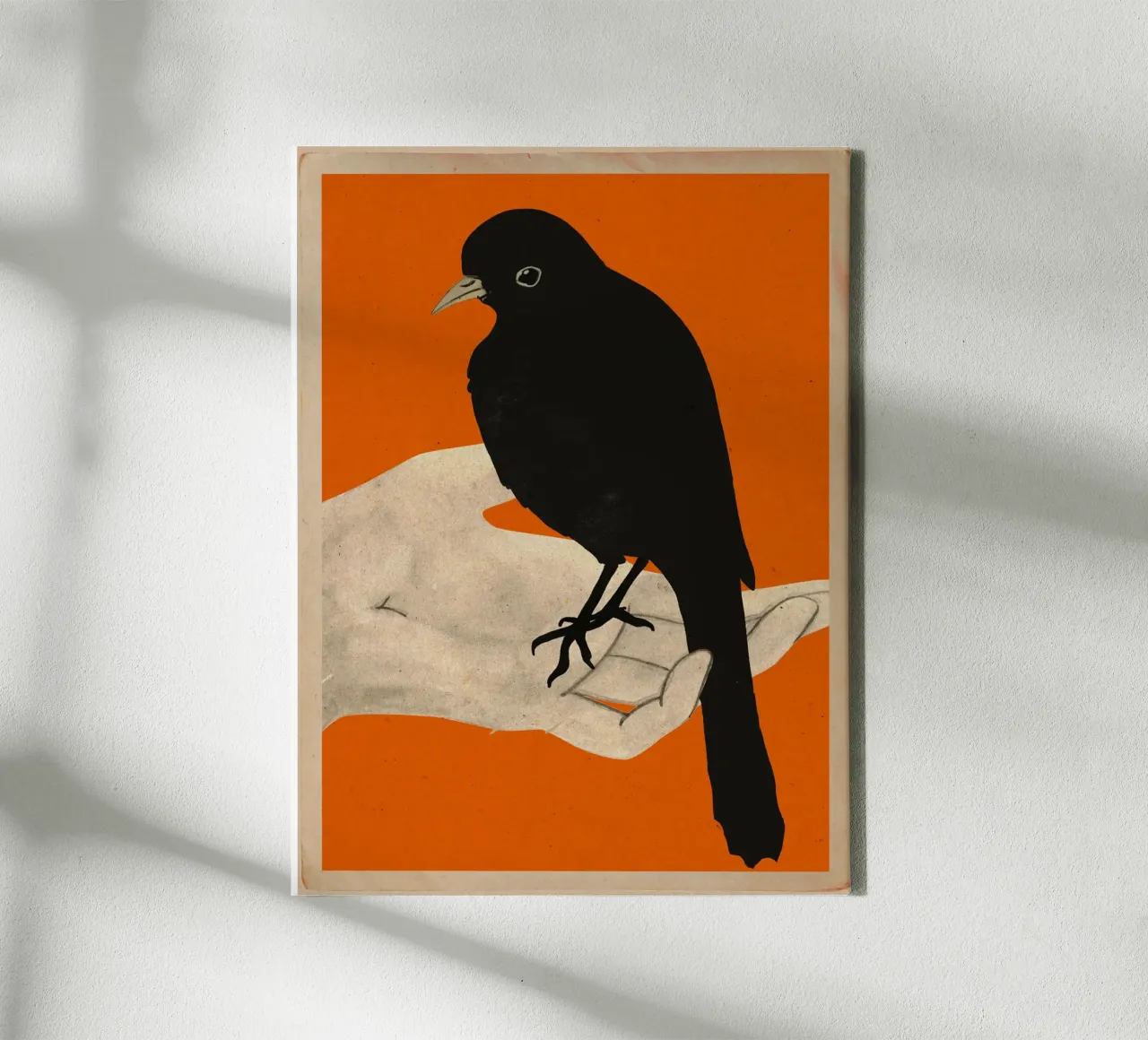 Uccello in mano 5 tela con Cornice a cassetta da ThingDesign