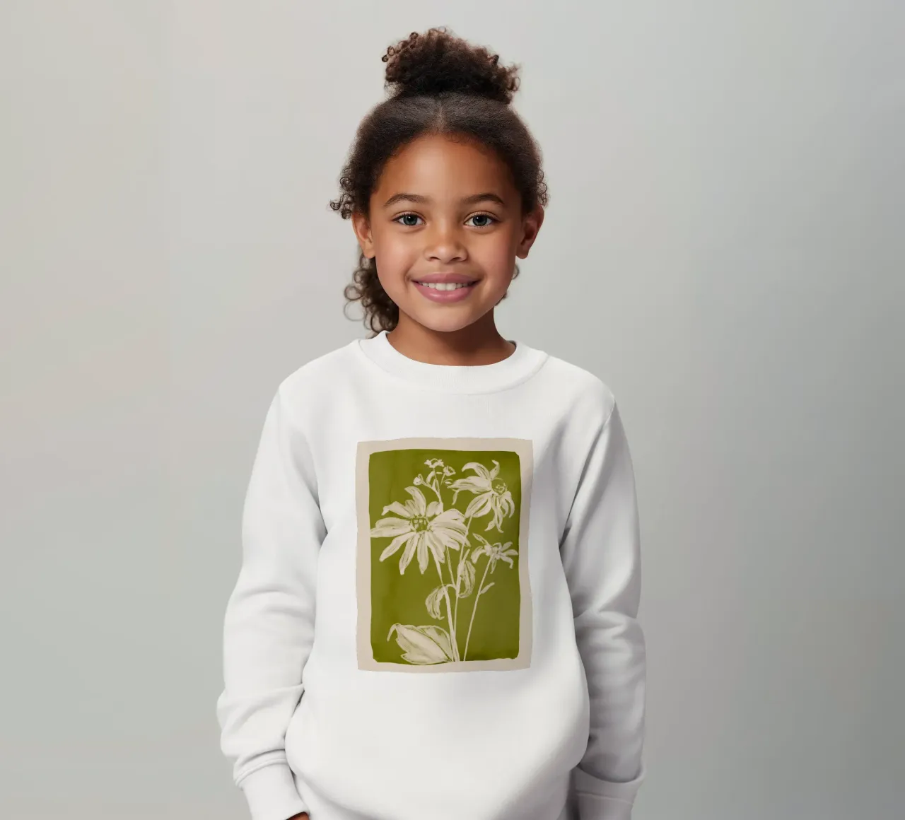 fiori minimi 12 felpa bambino da ThingDesign