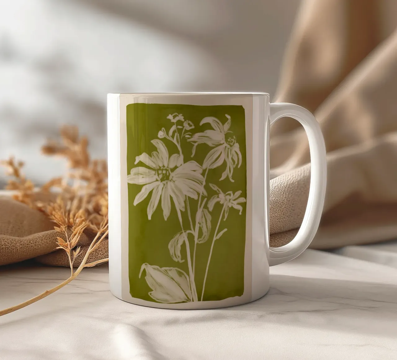 fiori minimi 12 tazza in ceramica da ThingDesign