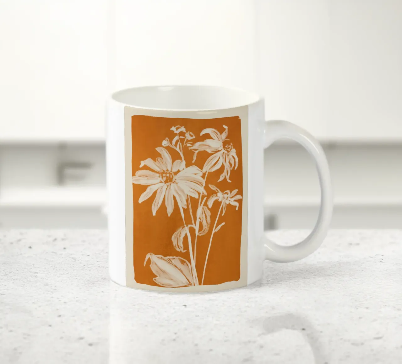 fiori minimi 12 a tazza in ceramica da ThingDesign