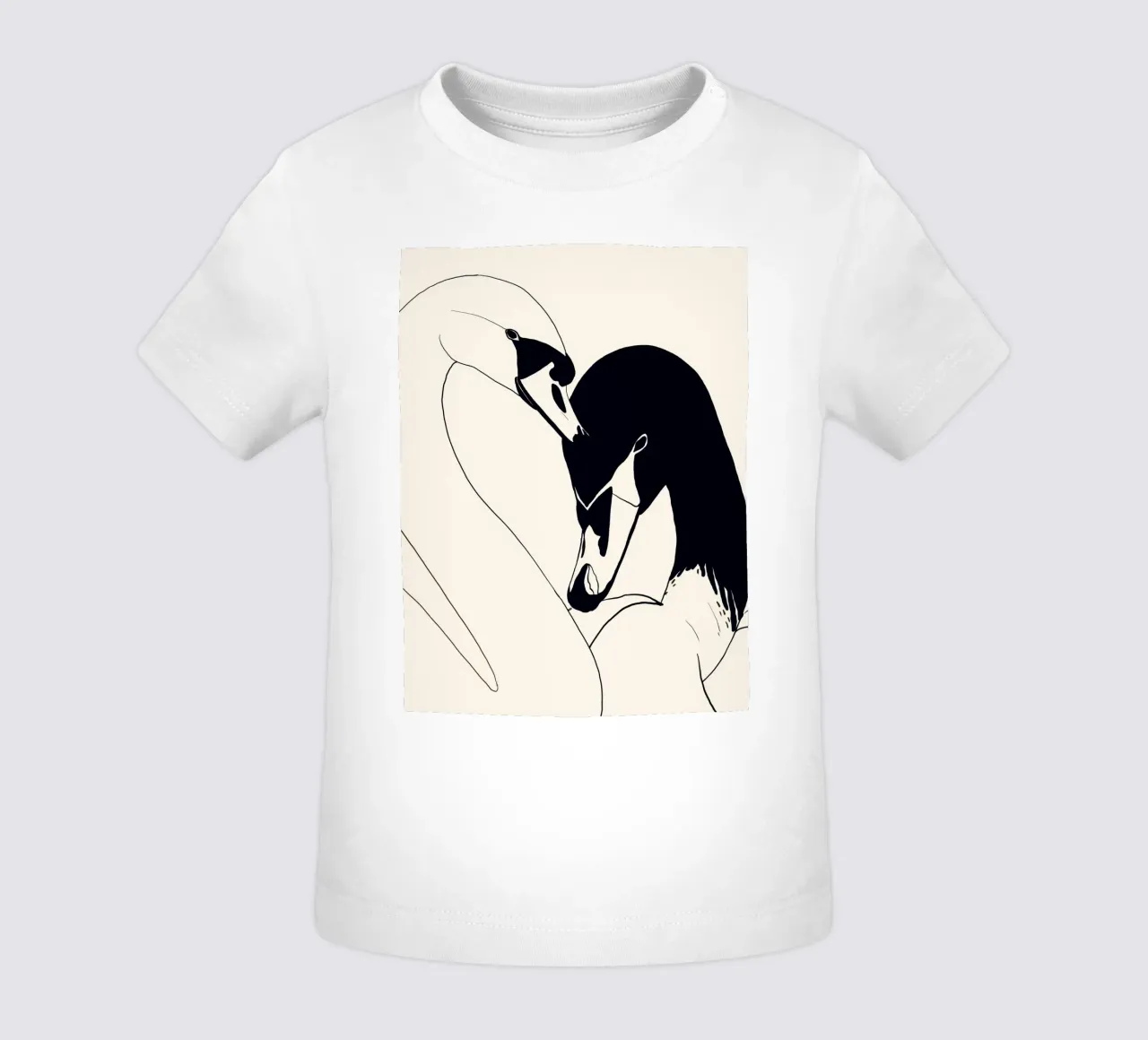 Due cigni 3 maglietta neonato da ThingDesign
