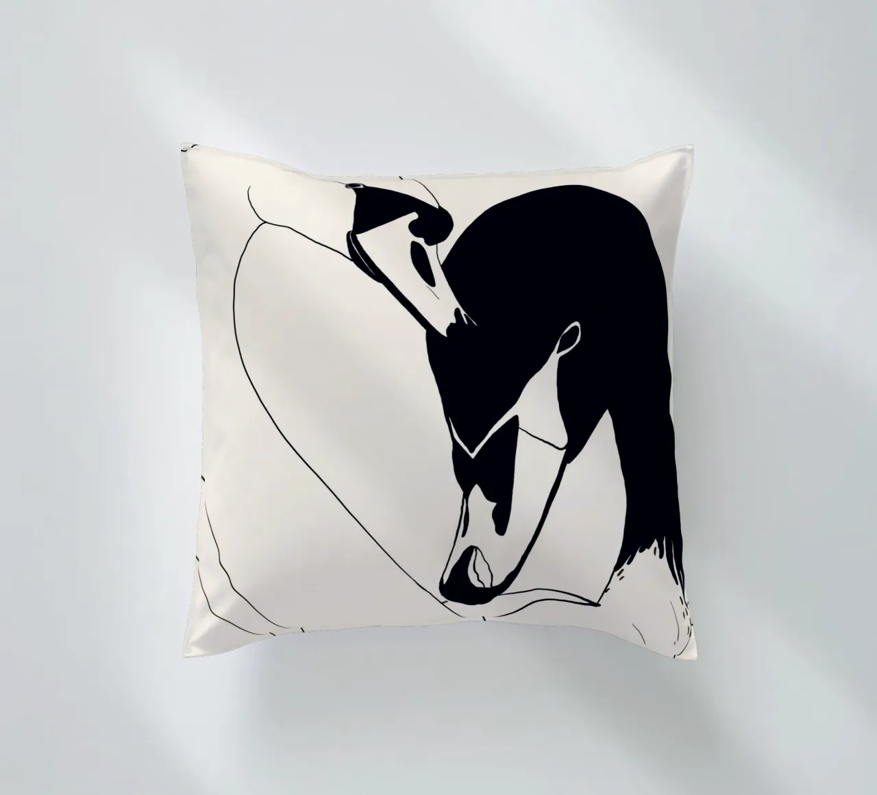 Due cigni 3 cuscino da ThingDesign
