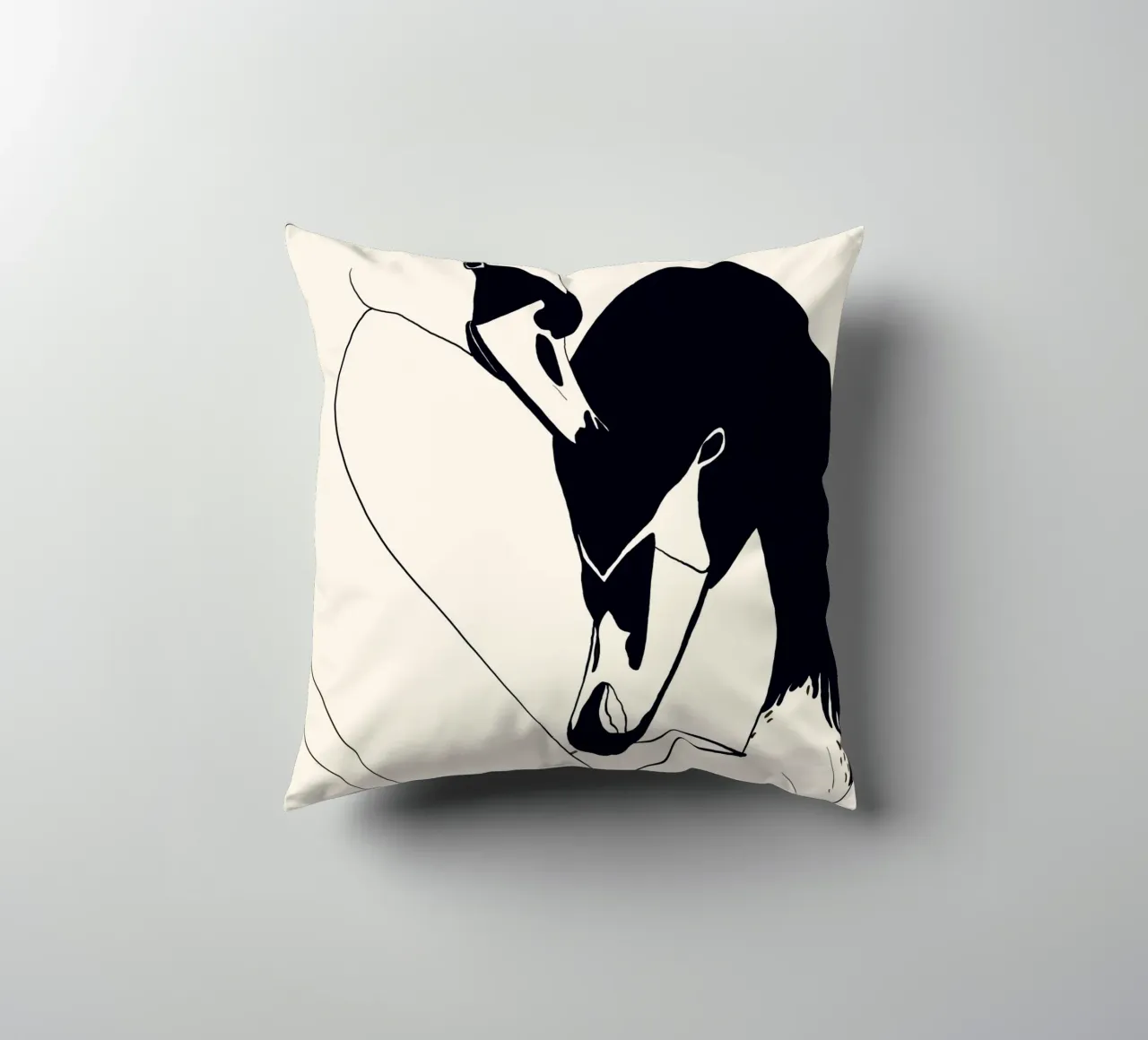 Due cigni 3 cuscino da ThingDesign