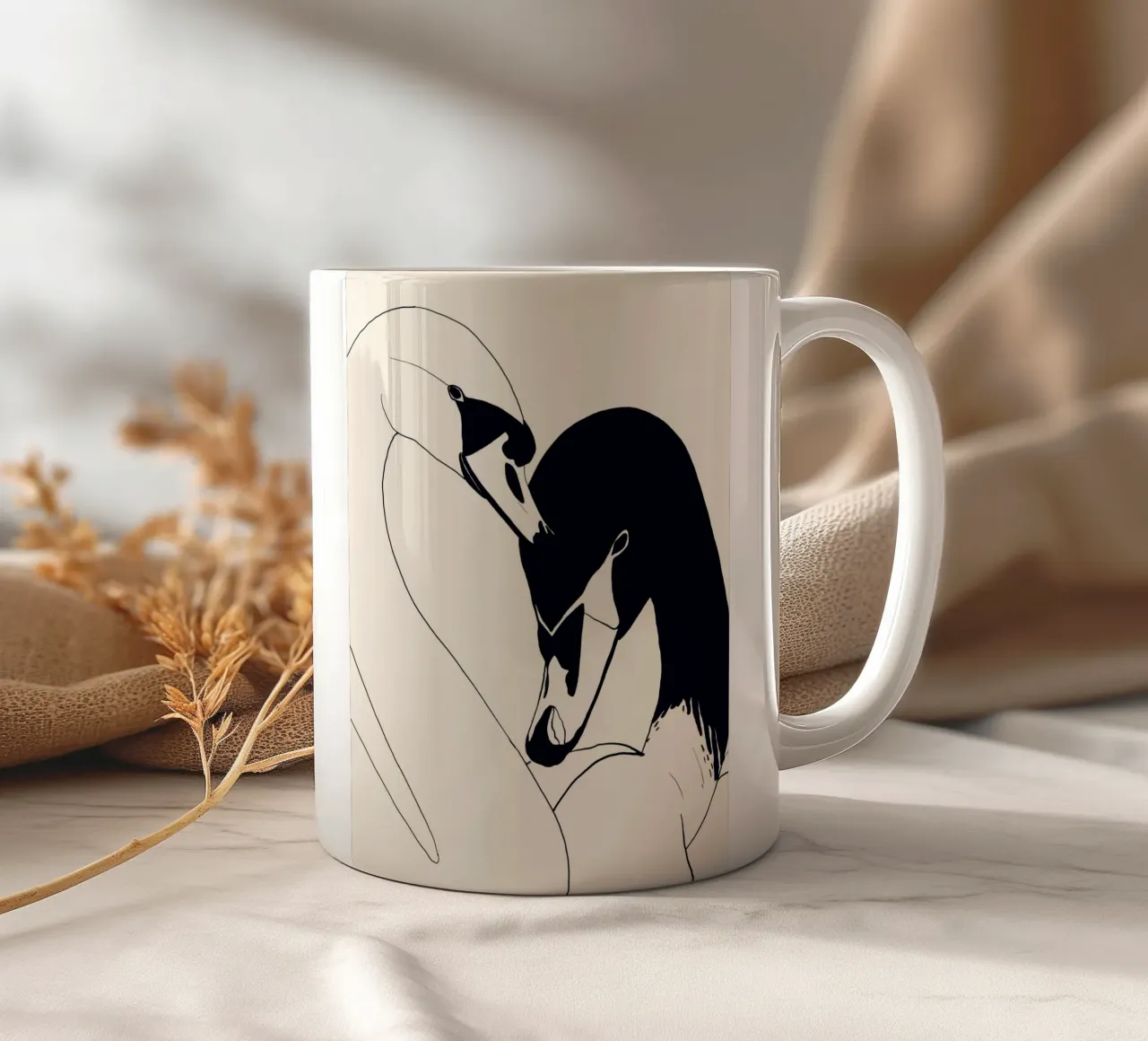Due cigni 3 tazza in ceramica da ThingDesign