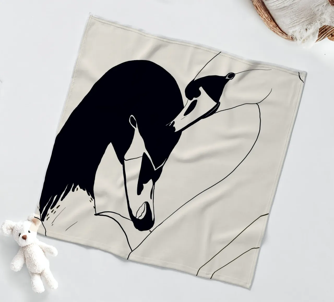 Due cigni 3 coperta in pile da ThingDesign