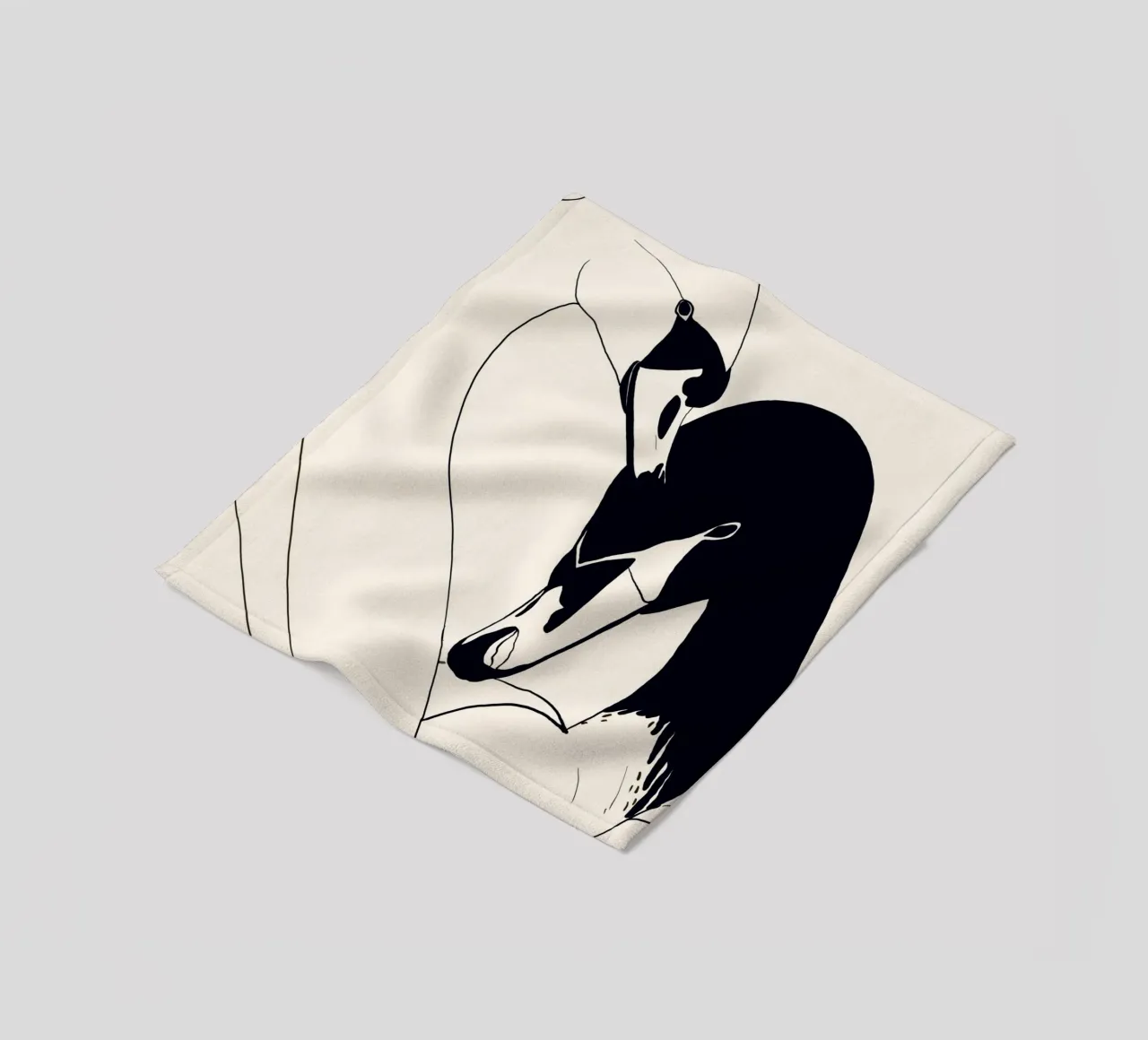 Due cigni 3 coperta in pile da ThingDesign