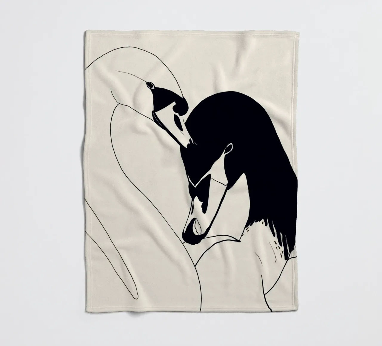 Due cigni 3 coperta in pile da ThingDesign