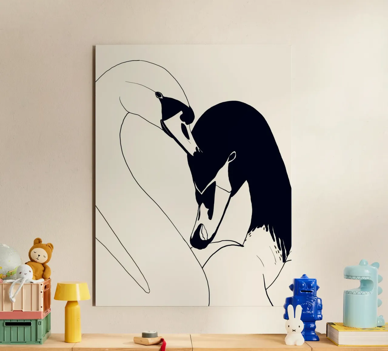 Due cigni 3 alluminio dibond da ThingDesign