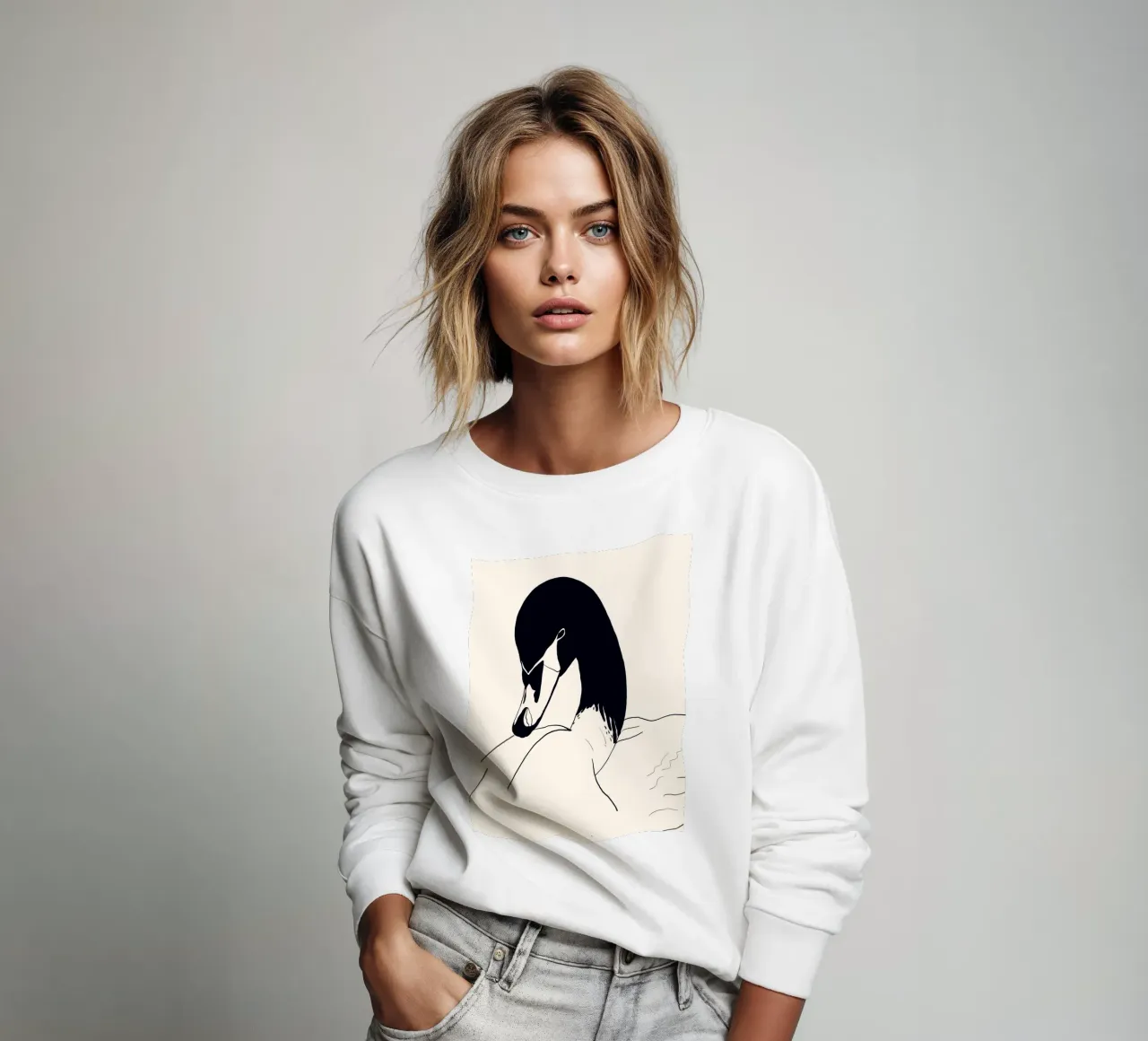 Cigno 2 felpa da ThingDesign