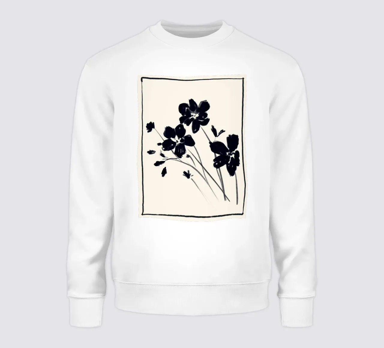 fiori minimi 8b felpa da ThingDesign