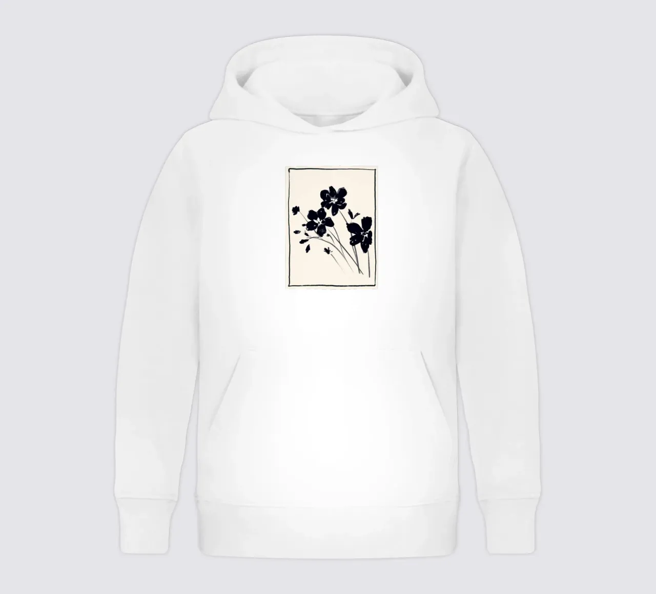 flores mínimas 8b sudadera con capucha para niño de ThingDesign