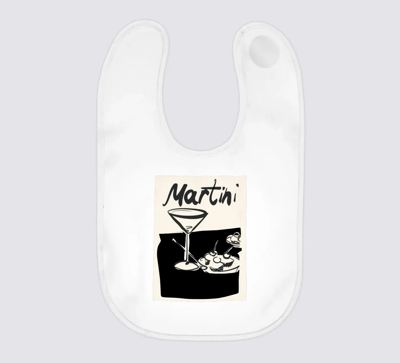 Martini baby slabbetje van ThingDesign