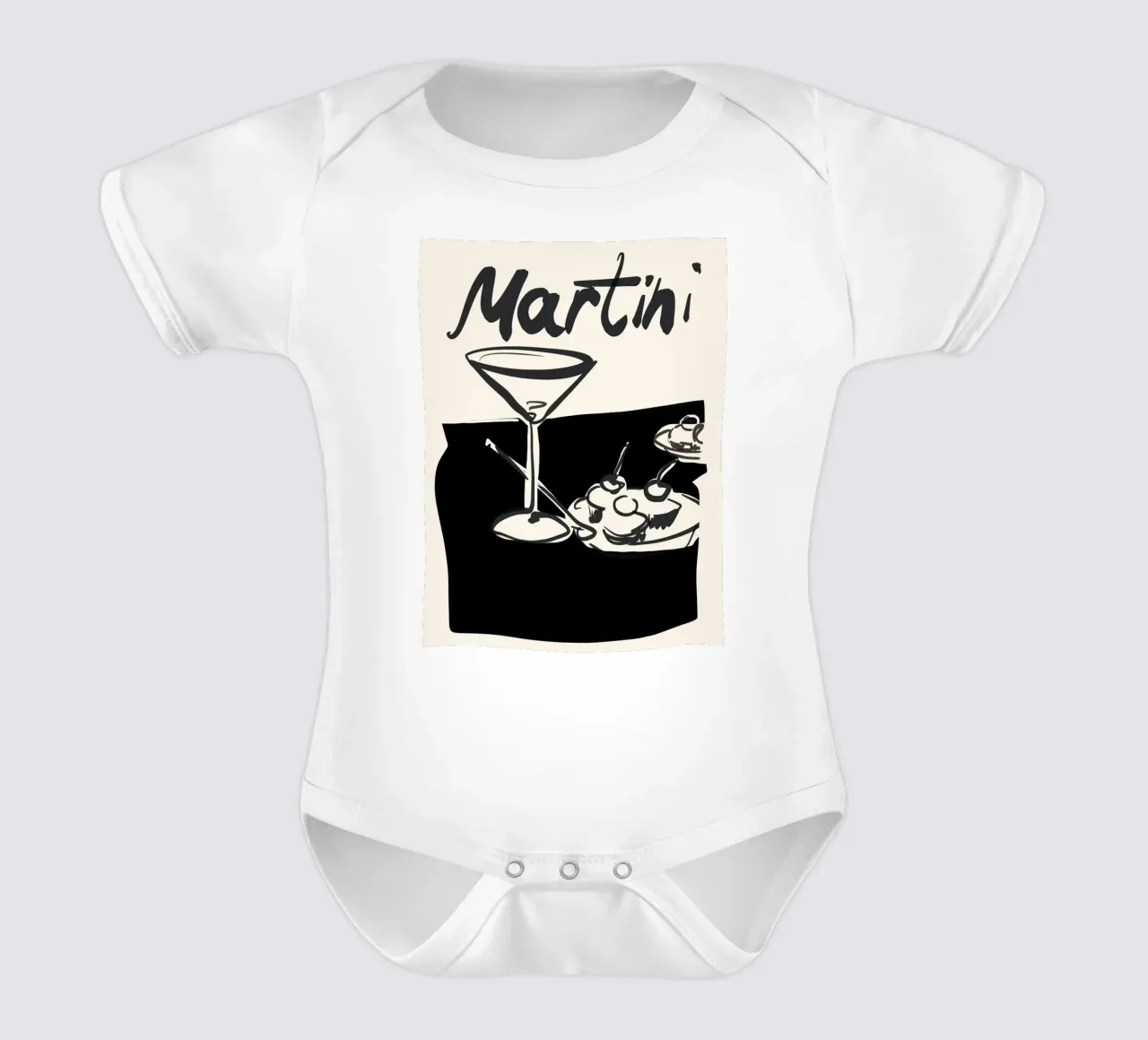 Martini body neonato maniche corte da ThingDesign