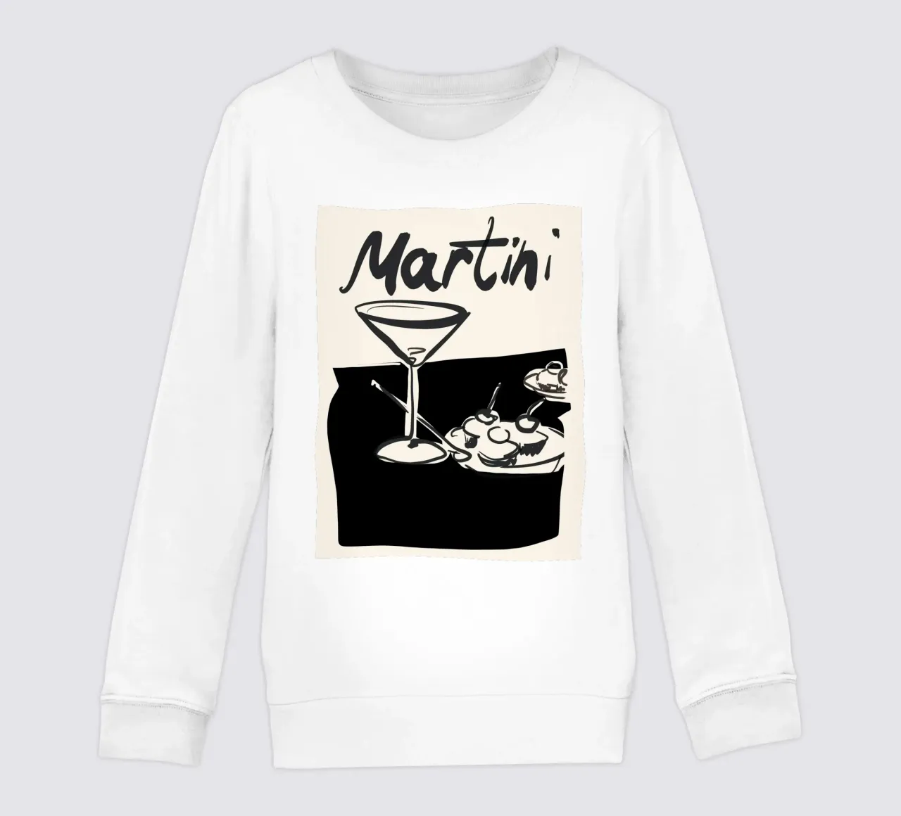 Martini felpa bambino da ThingDesign