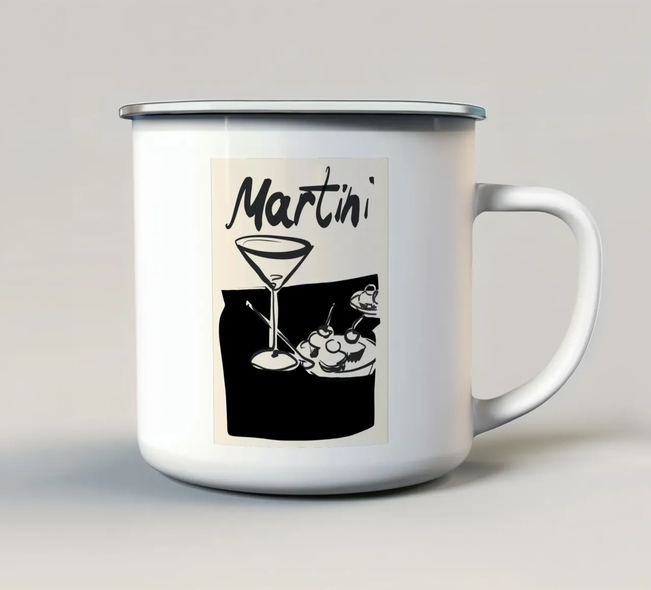 Martini tazza in smalto da ThingDesign