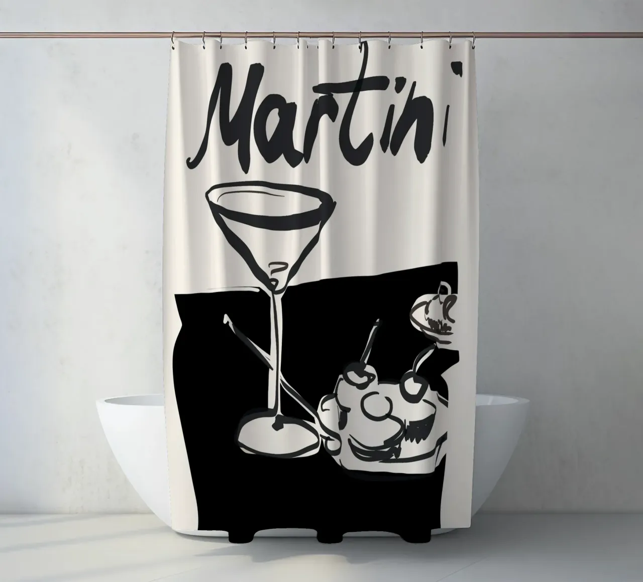 Martini Duschvorhang von ThingDesign