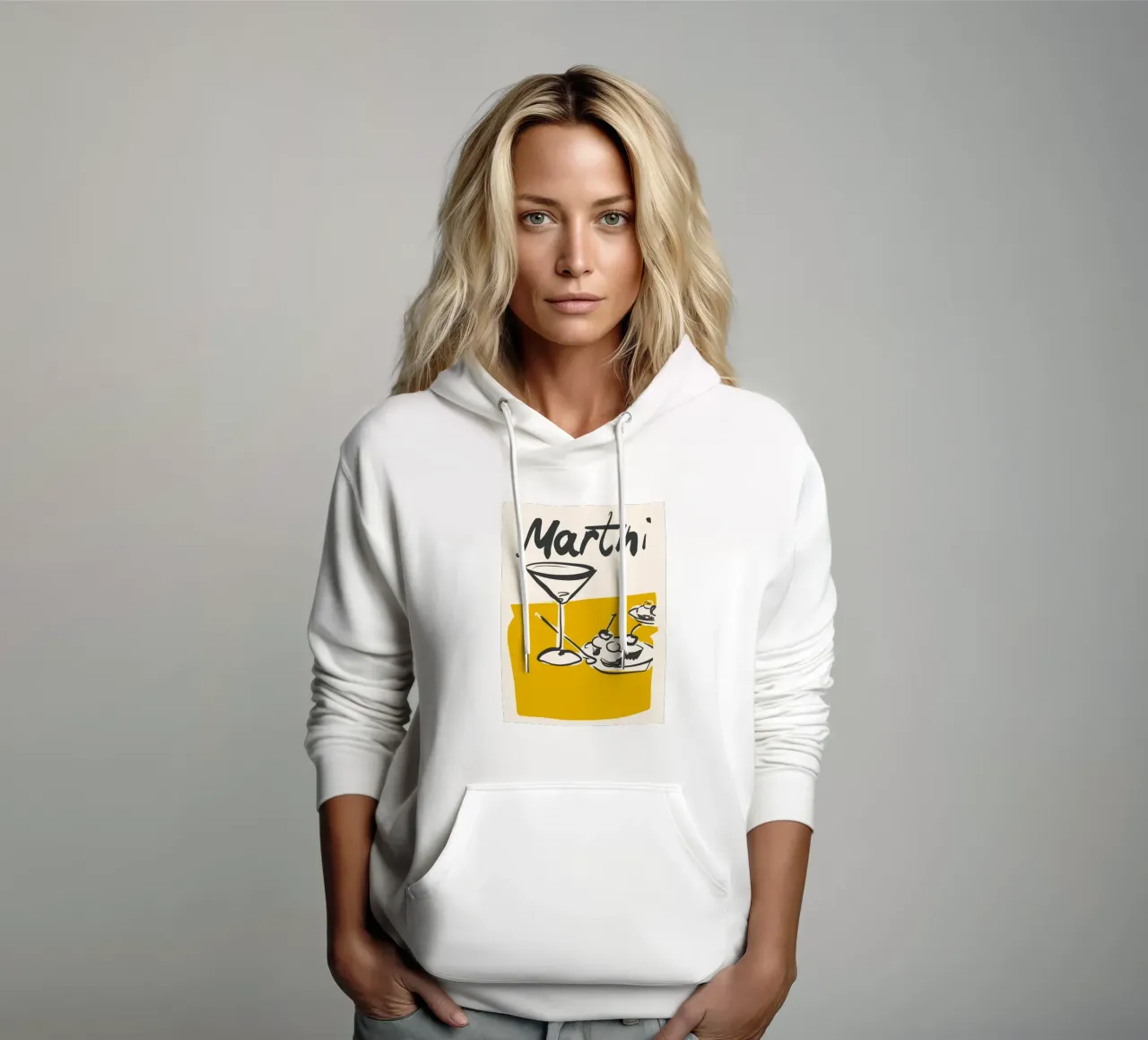 Martini 2 felpa con cappuccio da ThingDesign