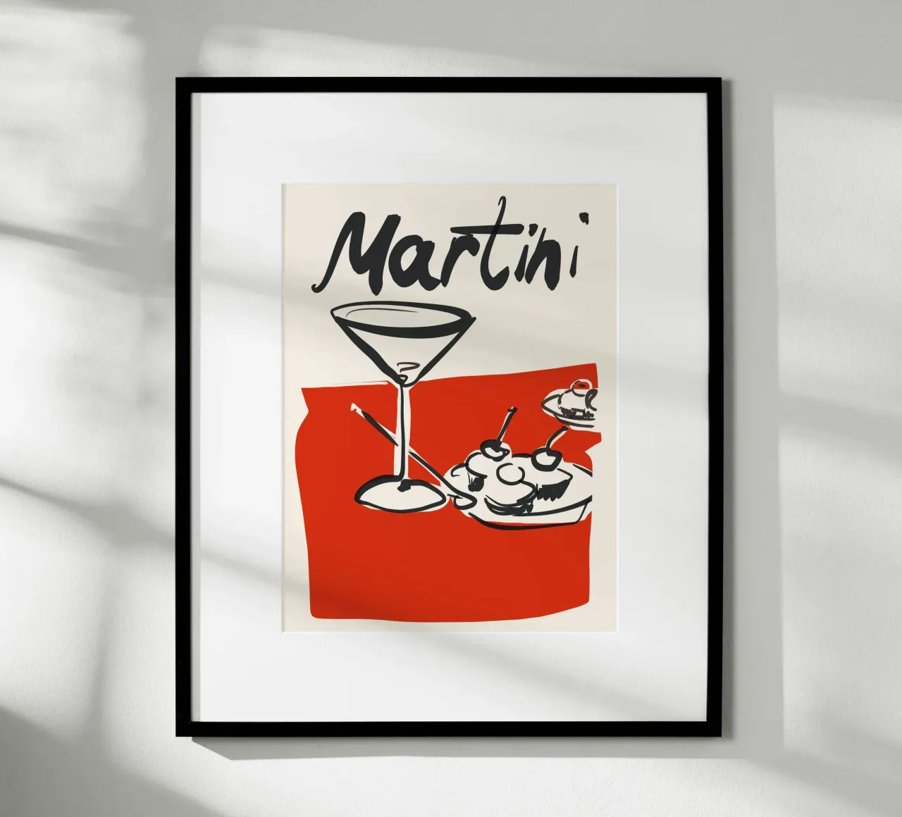 Martini 3 poster con telaio in alluminio da ThingDesign