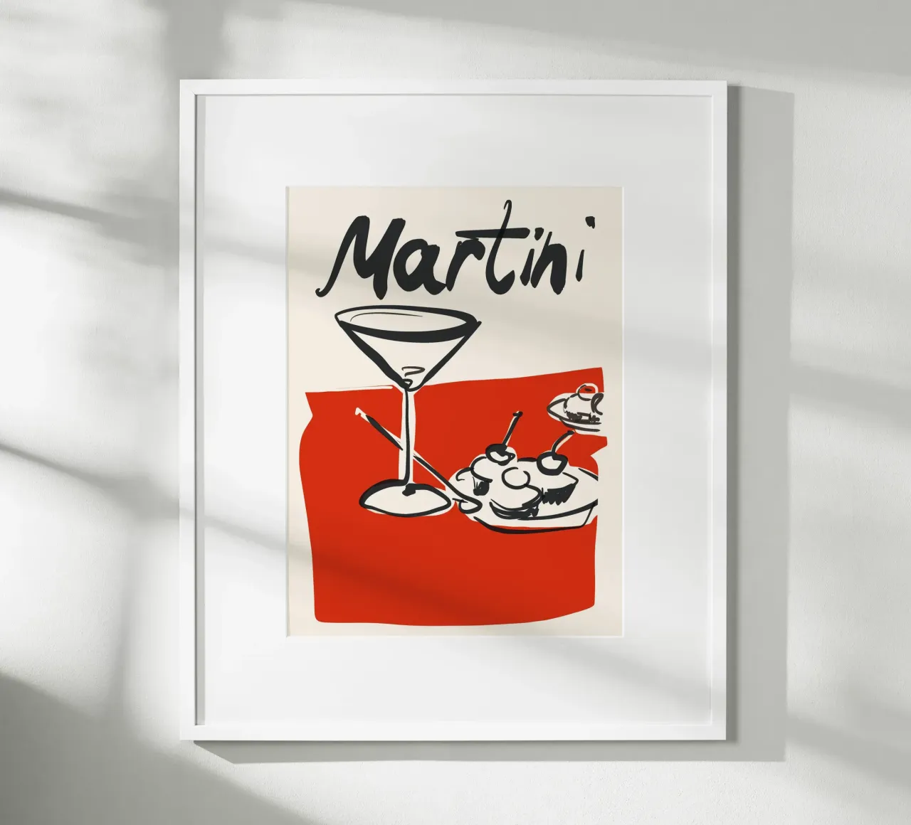 Martini 3 poster con telaio in alluminio da ThingDesign