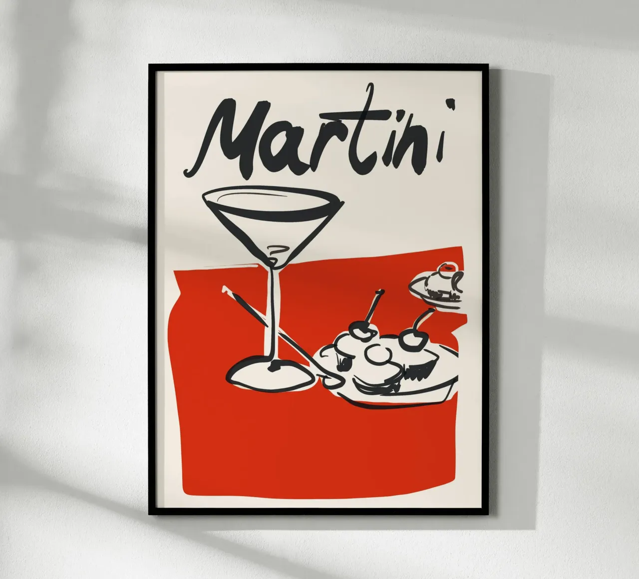 Martini 3 poster con telaio in alluminio da ThingDesign