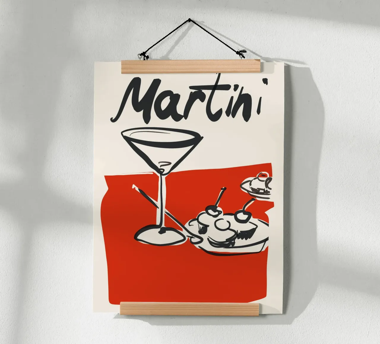 Martini 3 poster con telaio in alluminio da ThingDesign