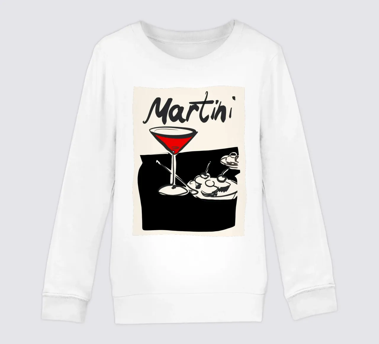 Martini 5 felpa bambino da ThingDesign