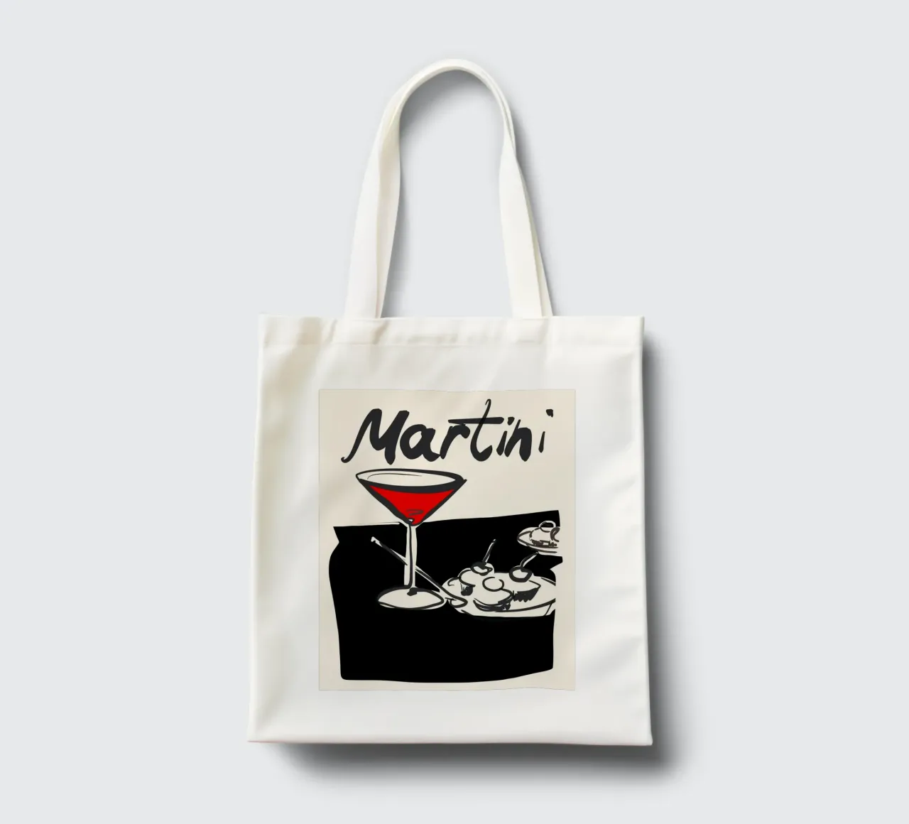 Martini 5 tote bag by ThingDesign
