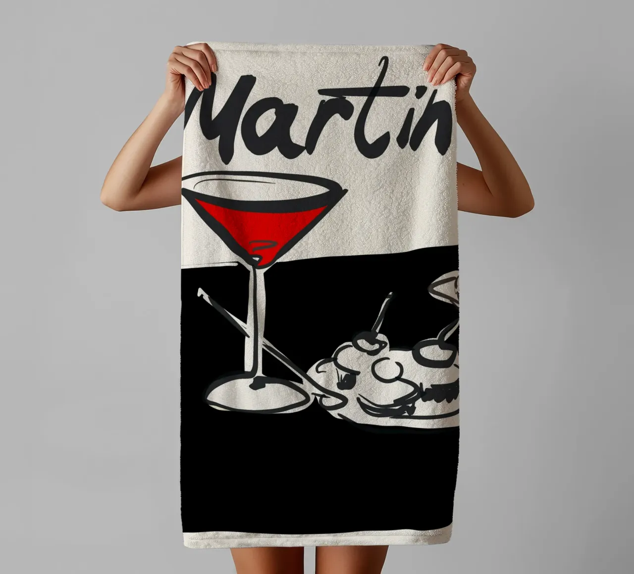Martini 5 asciugamano da bagno da ThingDesign