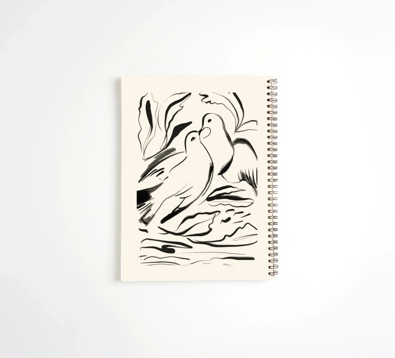 Minimalist Birds spiral notebook by ThingDesign