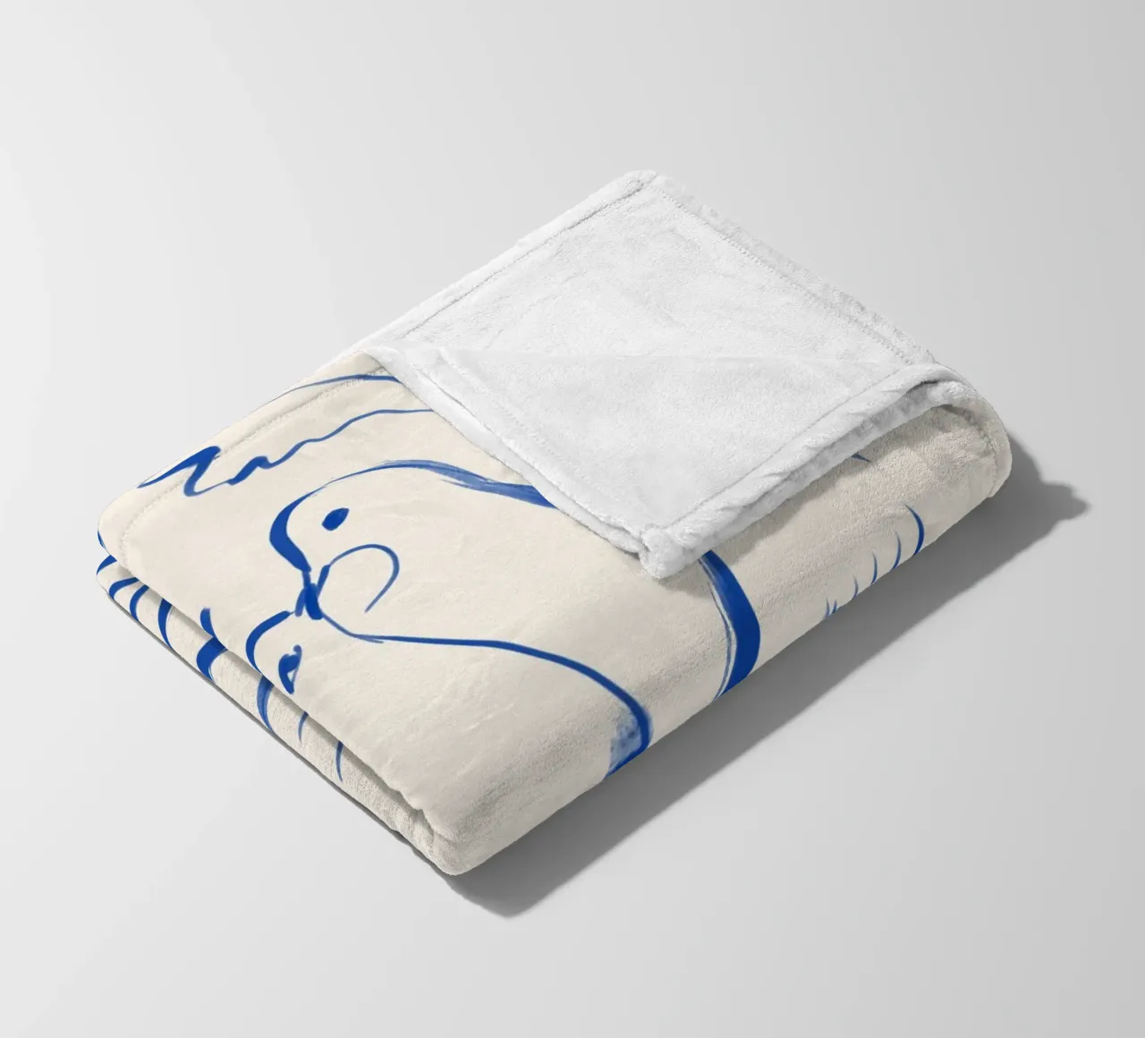Minimalist Birds 3 fleece blanket by ThingDesign