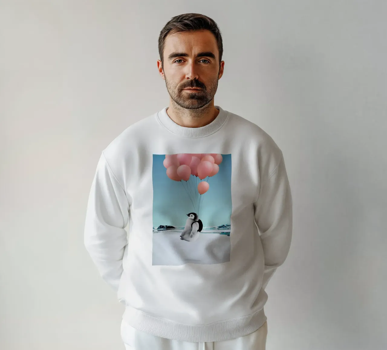 Penguin sweatshirt van Lemon-apes