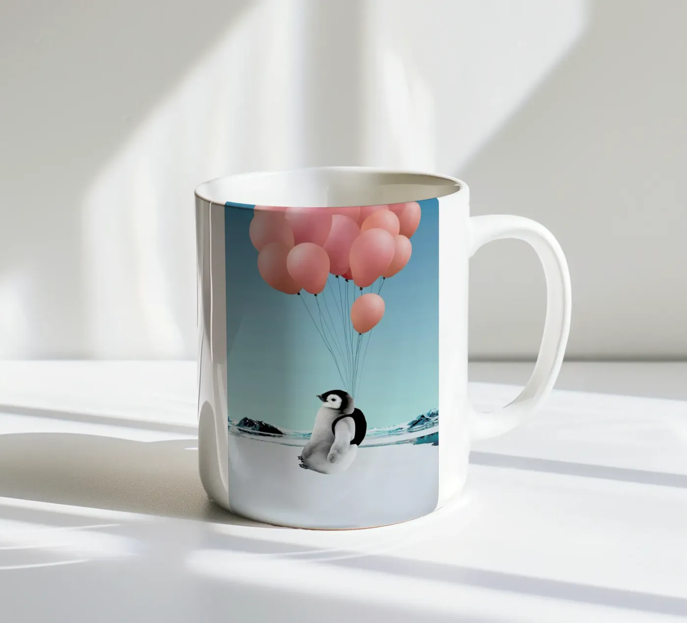 Penguin ceramic mug by Lemon-apes