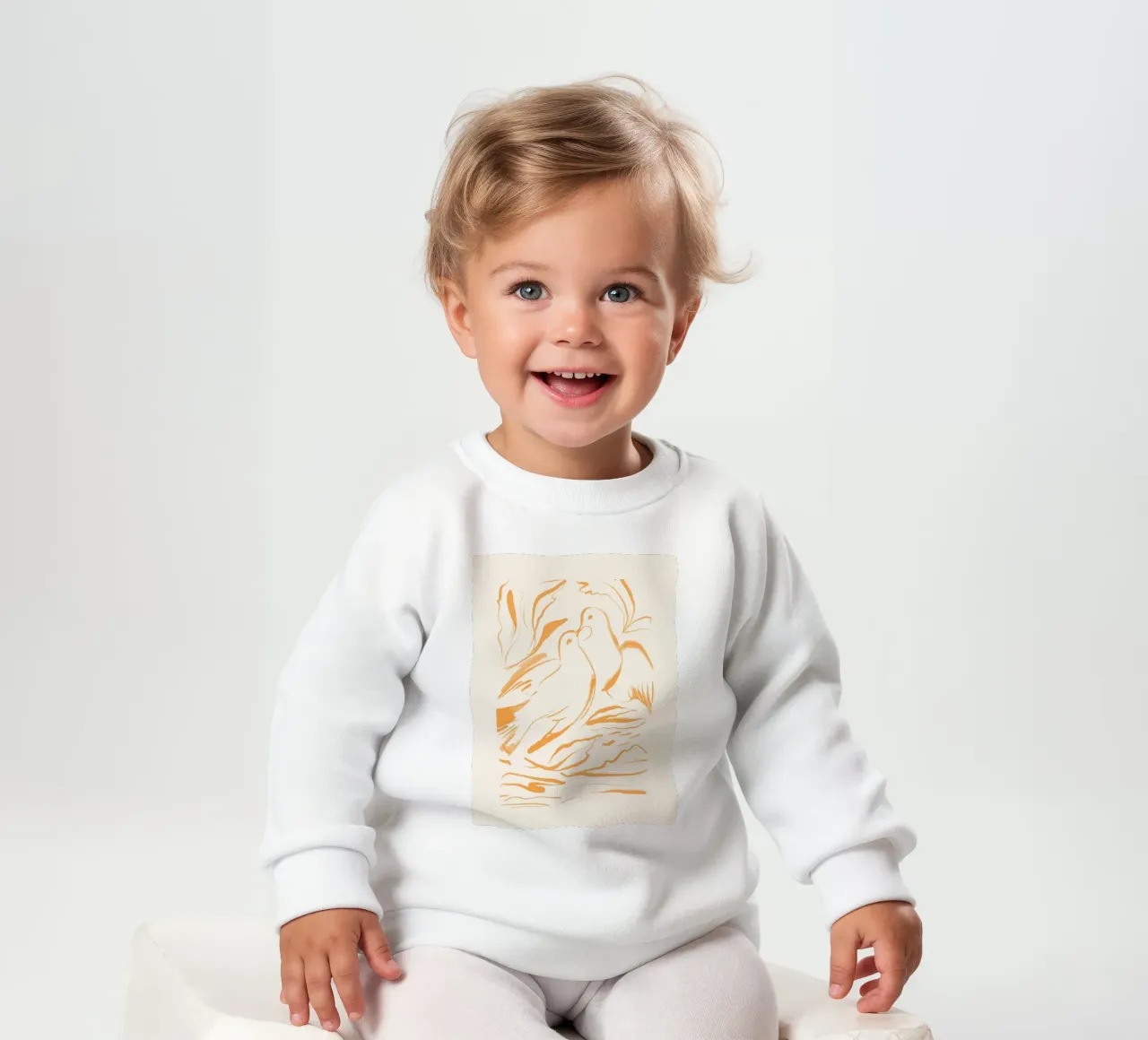 Uccelli minimalisti 4 felpa neonato da ThingDesign