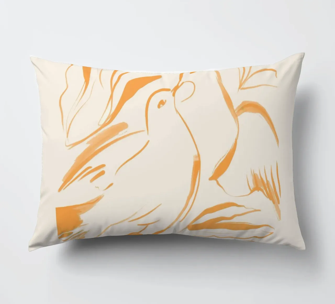Minimalist Birds 4 decorative cushion by ThingDesign