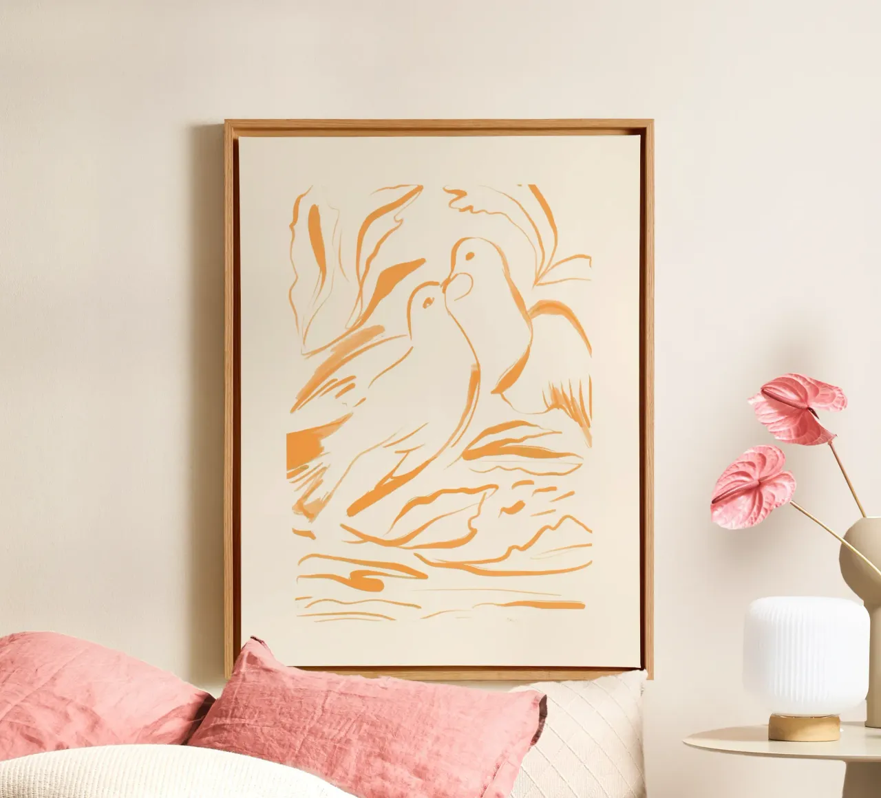 Minimalist Birds 4 canvas by ThingDesign