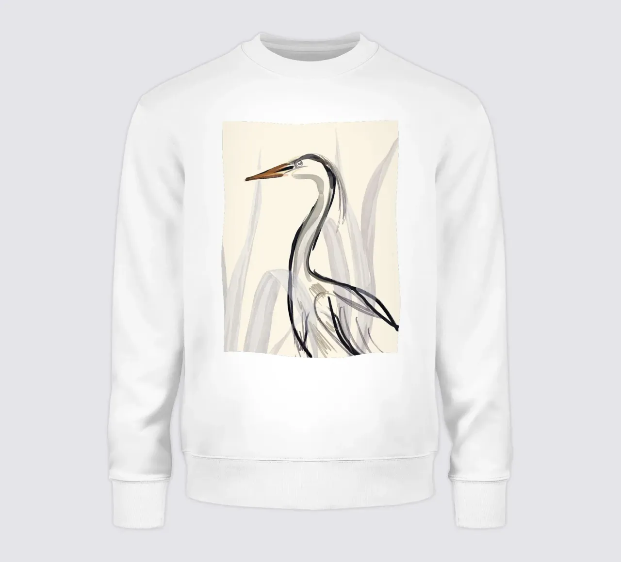 Minimalistische vogel 3 sweatshirt van ThingDesign