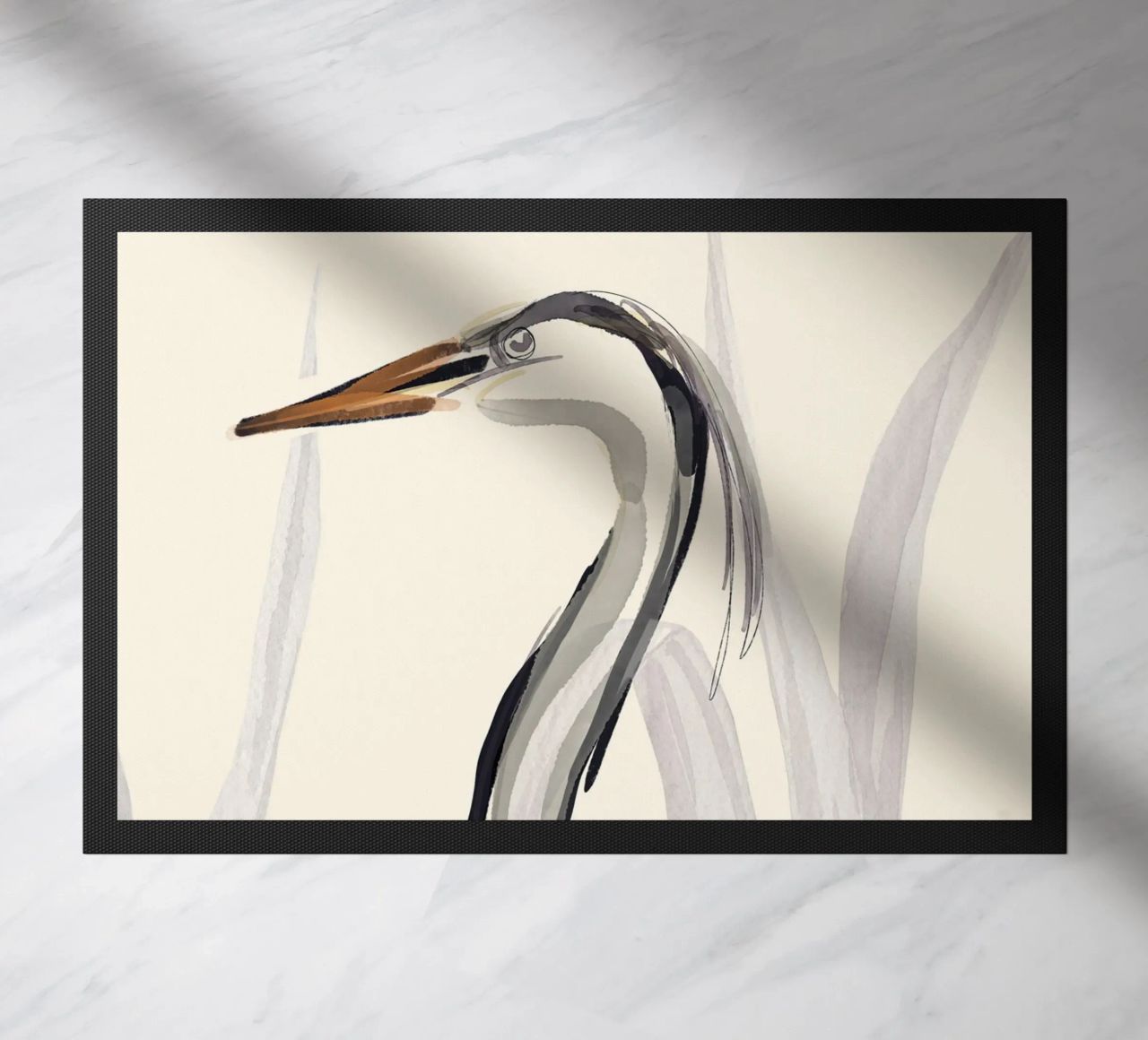 Uccello minimalista 3 zerbino da ThingDesign