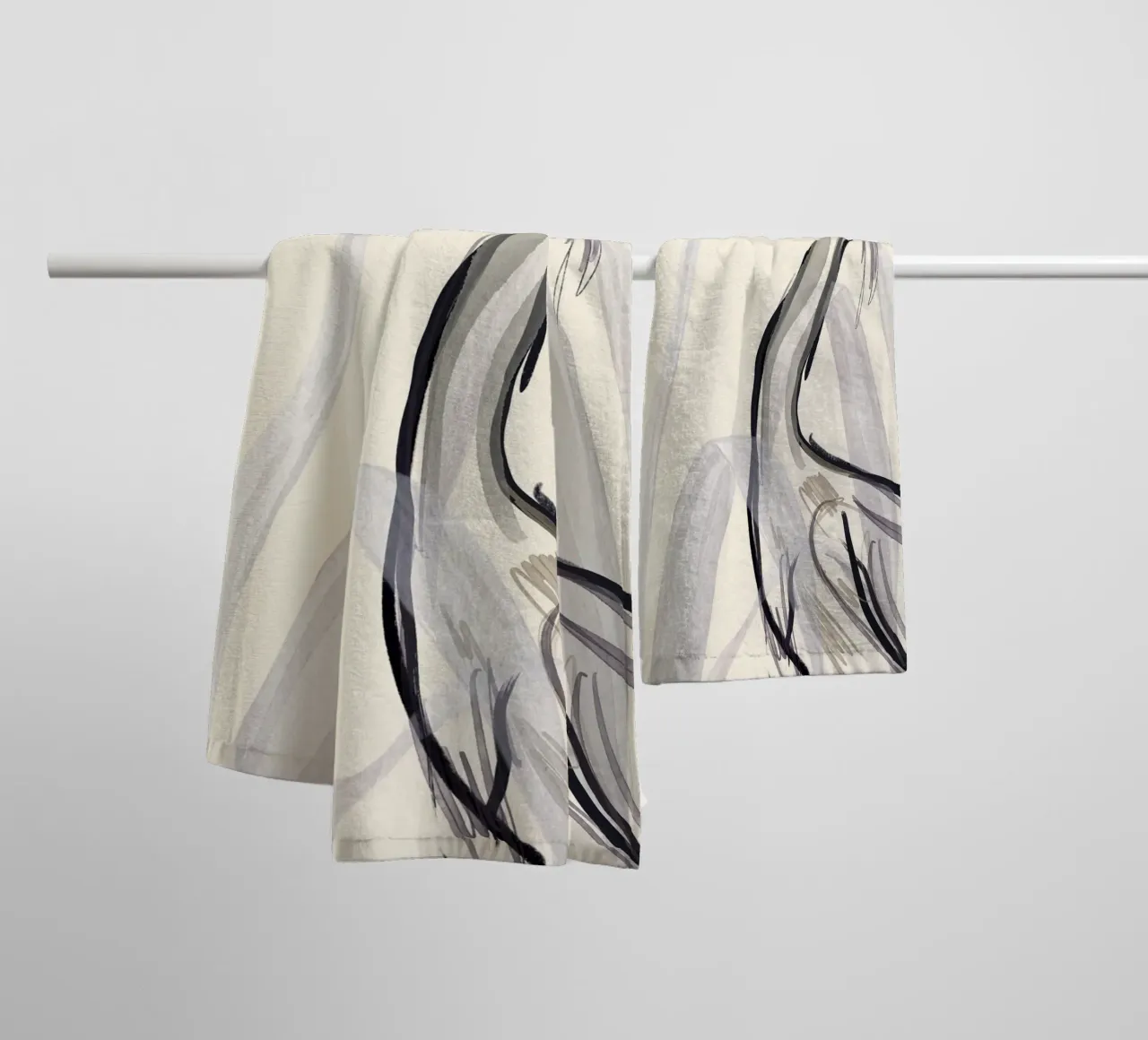 Minimalist Bird 3 towel by ThingDesign